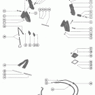 90 (6 CYL.) 5309951 THRU 5721324 Trim cylinders and hydraulic hoses