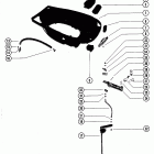90 (6 CYL.) 5721325 THRU 6436122 Bottom cowl and shift linkage