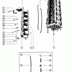 90 (6 CYL.) 7147088 THRU 7208847 Блок цилиндров