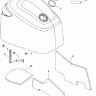 90 DFI (3 CYL.)(1.5L) 1B227000 THRU 1B417701 Верхняя часть колпака