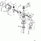 90 DFI (3 CYL.)(1.5L) 1B417702 & Up Коленчатый вал, поршни и шатуны