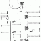 900 (6 CYL.) 1766824 THRU 1869775 Carburetor linkage and choke solenoid