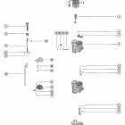 900, 90 4845301 THRU 5299505 Carburetor linkage and choke solenoid