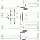 900, 90 7111698 THRU 7123762 Clamp bracket and reverse lock