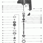 950 (6 CYL.) 1869776 THRU 2318585 Корпус редуктора, вал гребного винта