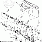 V-150 (EFI) 0G303046 THRU 0G760299 Gear hsg(prop shaft)(std rotation) (s / n-0g437999, belo...