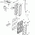 V-150 (EFI) 0G760300 THRU 0G960499 Блок лепестковых клапанов и головка блока