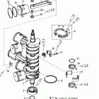 V-150 0G760300 THRU 0G960499 Коленчатый вал, поршни и шатуны