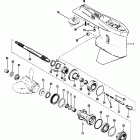 V-150 5600162 THRU 0A904645 Gear housing, propeller shaft - without a driveshaft nut