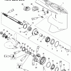 V-150 DFI (2.5L) 0G590000 THRU 0G760299 Корпус редуктора, вал гребного винта - стандартное враще...