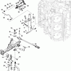 V-150 DFI (2.5L) 1B227000 THRU 1B417701 Рычаг дросселя и вал механизма переключения передач