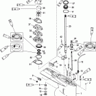 V-150 EFI (2.5L) 0T409000 THRU 0T800999 Gear housing(driveshaft)(standard rotation)