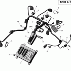 GSX SE 1200 Жгут проводов и электрический блок