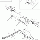 GSX Sport 600 08- rear arm 500ss