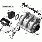 210 Wake 310, 2x155 1503NA ETC 02- air intake manifold and throttle body v2