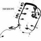 210 Wake with Tower, 2x215 1503SCIC ETC Жгут проводов двигателя