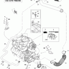 230 Challenger SE 430, 2x215 1503SCIC Опора двигателя и глушитель воздухозаборника