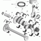 230 Challenger SP, 2 x 215 SCIC Коленвал и поршни