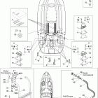 Speedster 200  WAKE 155NA 09- lower hull and ladder