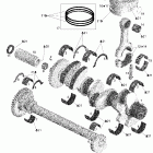 Speedster 150 155NA Коленвал и поршни