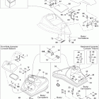Speedster 200 Twin 4-TEC NA, WAKE, Edition 1 09- front console and glove box wake