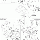 Speedster 200 Twin 4-TEC SCIC, WAKE, Edition 2 09- front console and glove box wake