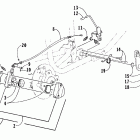 Bearcat 454 4x4 Mechanical brake assembly