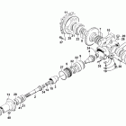454 2x4 Rear bevel gear assembly