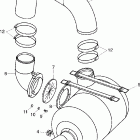SX230-SRT1000AC-/SRT1000A-C Выхлопная система 3