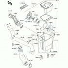Bayou 300 (KLF300-C17) CANADA ONLY Воздухозаборник