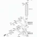KFX400 (KSF400-A3) Передняя подвеска