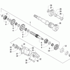 TRV 500 H1 EFI GT Secondary transmission assembly (engine serial no. 60093...