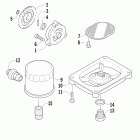 TRV 700 H1 EFI Масляный насос и фильтр