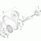 TRV 450 EFI Сцепление и приводной ремень