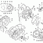 TRV 450 EFI Крышки сцепления ,ремня и магнето