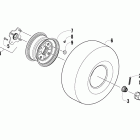 150 Utility Rear wheel assembly