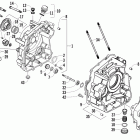 300 2X4  Utility Right crankcase and cover assembly