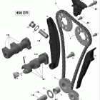 DS 450 Xxc, Xmx EFI Распредвал и цепь