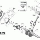 Outlander Max 800R EFI 01- crankshaft, piston and cylinder outlander