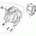 CRF70F ГОЛОВКА ЦИЛИНДРА