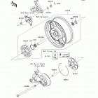 Concours 14 ABS (ZG1400-CBF) Заднее колесо и цепь