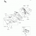 KX450F (KX450-EBF) Engine shrouds