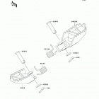KX85 (KX85-ABF) Подножки