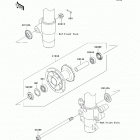 KX85 (KX85-ABF) Передняя ступица
