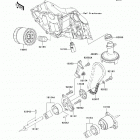 ER-6F Ninja 650R (EX650-CBF) Масляный и водяной насос. фильтр масленый