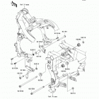 ER-6F Ninja 650R (EX650-CBF) Крепление двигателя
