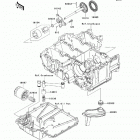 Ninja ZX-14 (ZX1400-CBF) Масляный и водяной насос. фильтр масленый