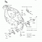 Ninja ZX-6R (ZX600-RBF) Детали рамы (фронт)