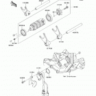 Ninja ZX-6R (ZX600-RBF) Валы и вилки переключения передач