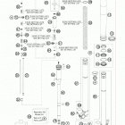 150 XC CHASSIS Передняя вилка в разборе